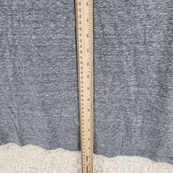 WE the Free Free People women US Medium grey turtleneck shirt oversized fit knit - Picture 6 of 8